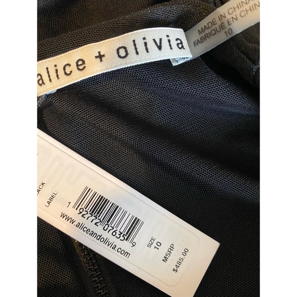 ๐ท ๐ Alice + Olivia Gorgeous Tie Waist Long Kyra Gown Dress - Picture 5 of 9